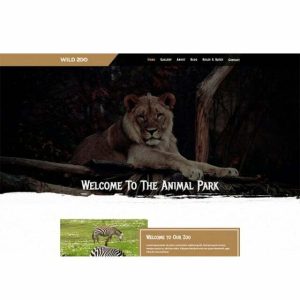 Wild Zoo Multipage - HTML Template